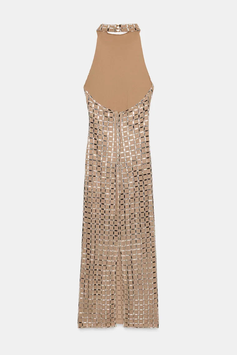 ROBE EN MESH ÉCLATANTE